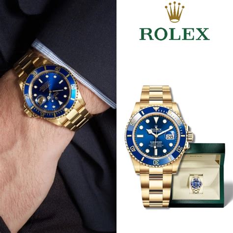 rolex submariner biru